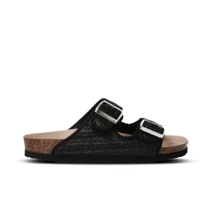 Hawaii Black Raffia Sandal