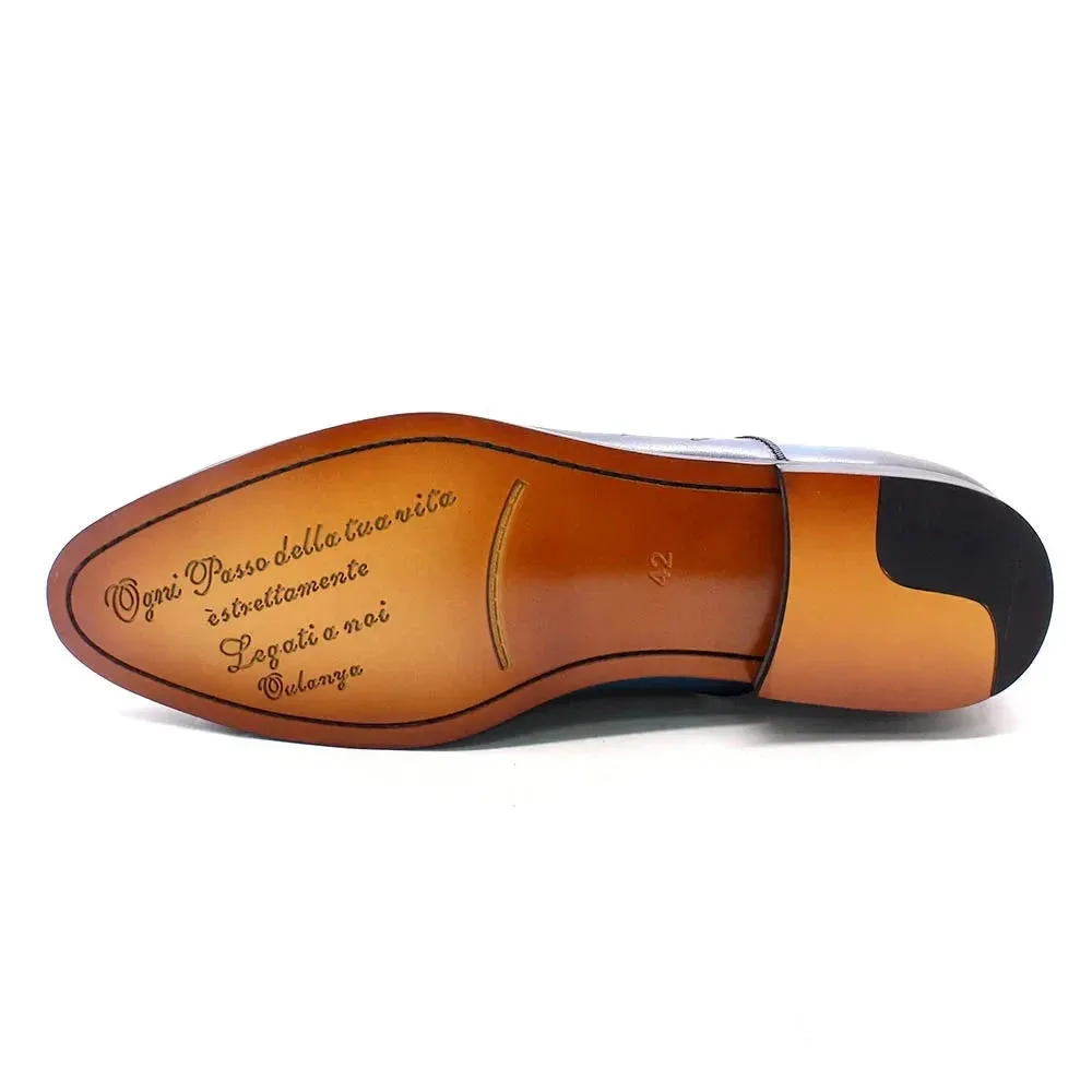 Herrenhandgefertigte Leder-Loafers von UrbanElite