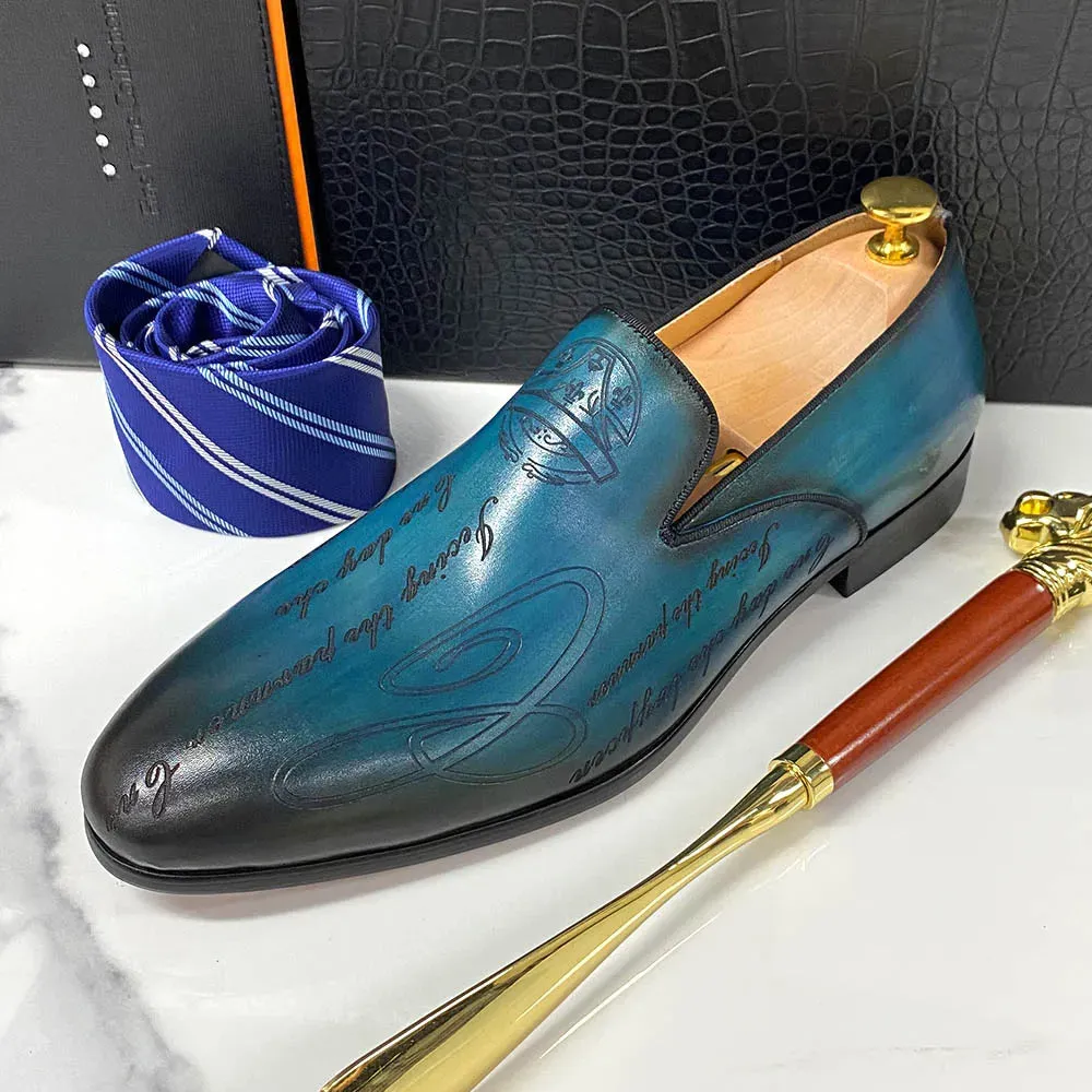 Herrenhandgefertigte Leder-Loafers von UrbanElite