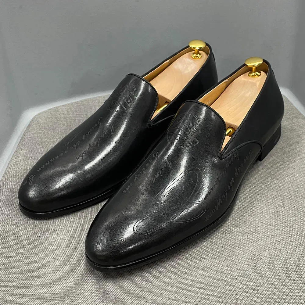 Herrenhandgefertigte Leder-Loafers von UrbanElite