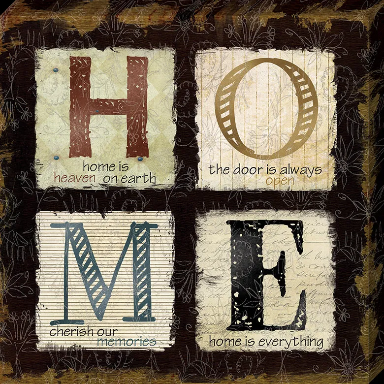 Home is Heaven: Gallery Wrapped Canvas
