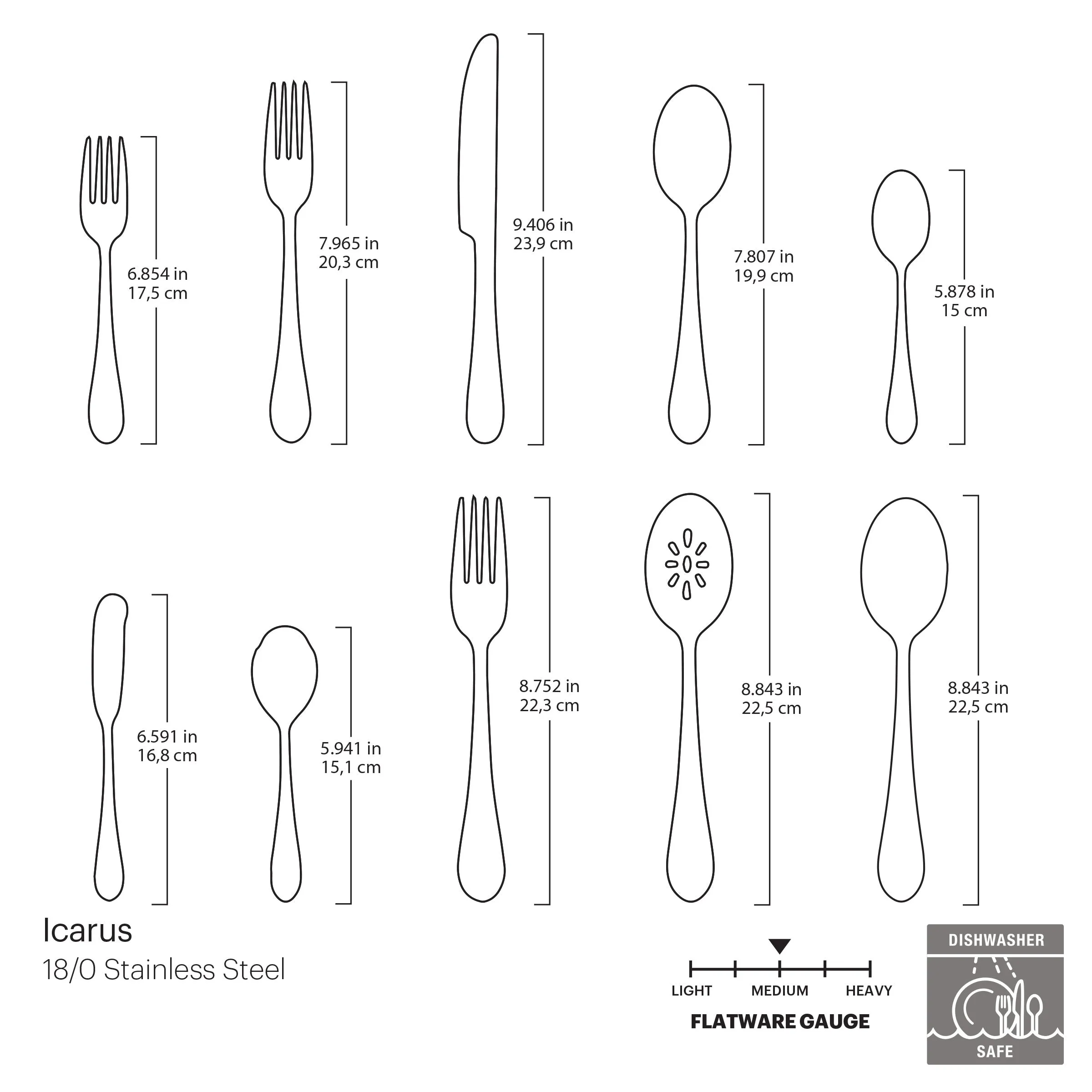 Icarus 45 Piece Everyday Flatware Set