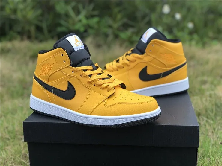 JORDAN 1 MID x UNIVERSITY GOLD BLACK