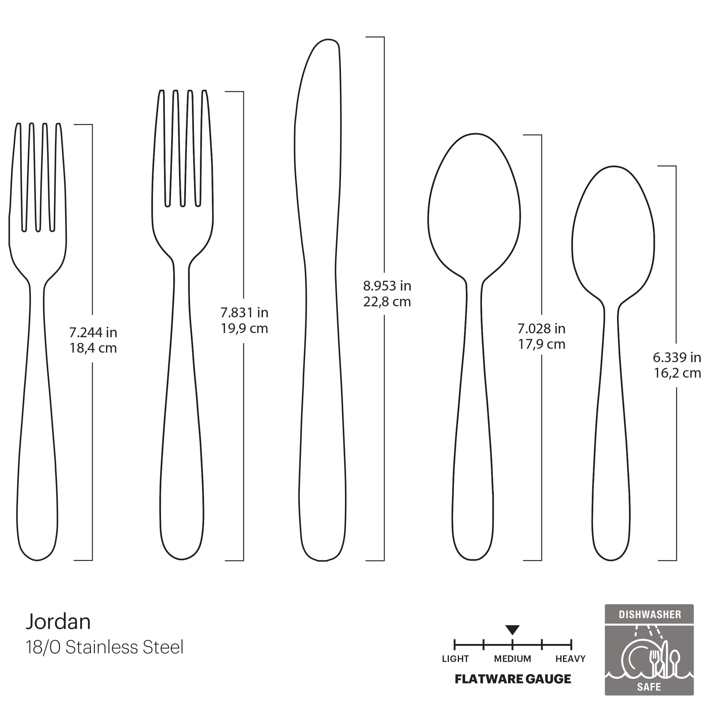 Jordan 20 Piece Everyday Flatware Set