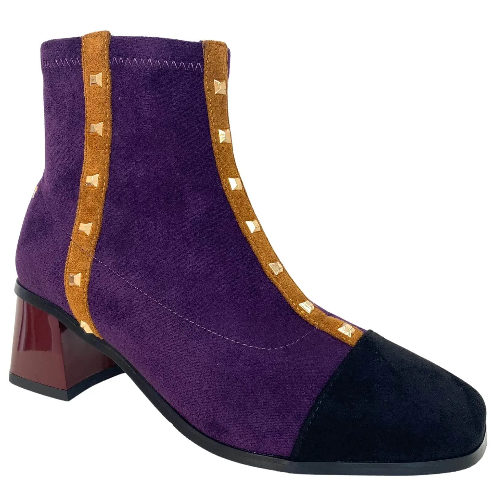 Kate Appleby Pentridge Small Heeled Boots - Purple Mix