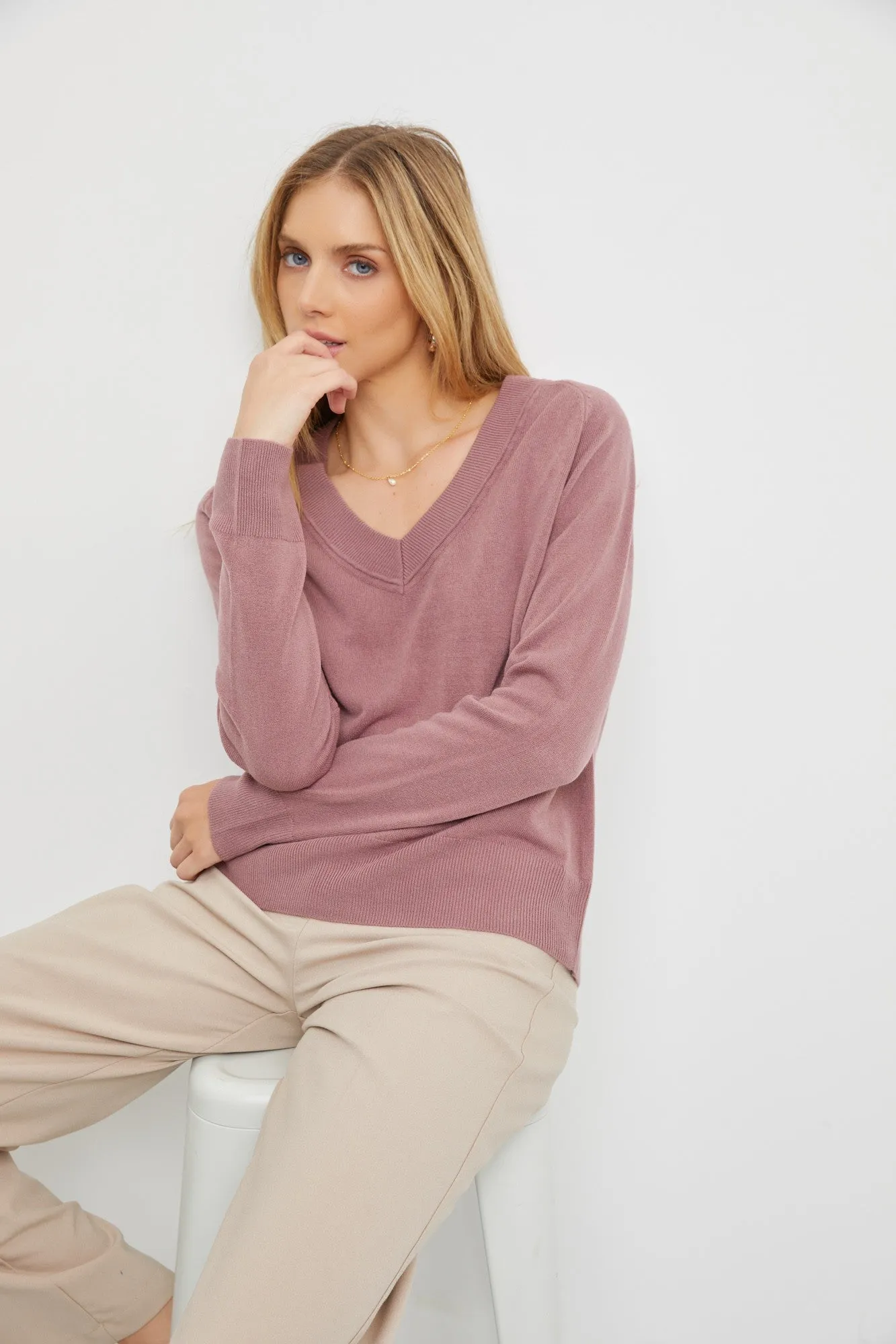 Kayla Sweater - Plum