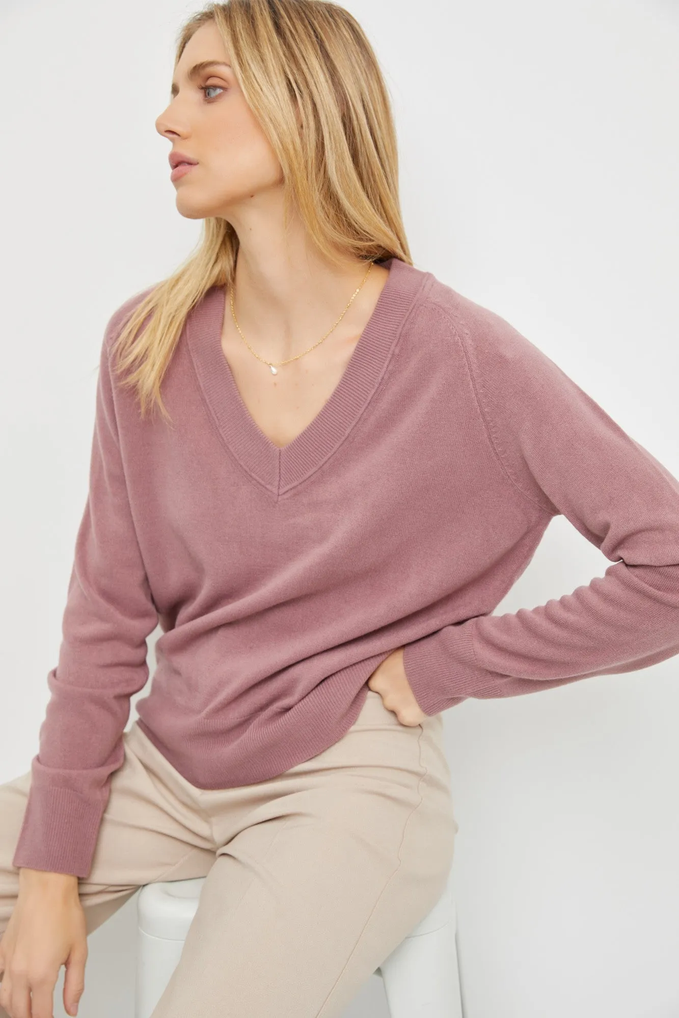 Kayla Sweater - Plum