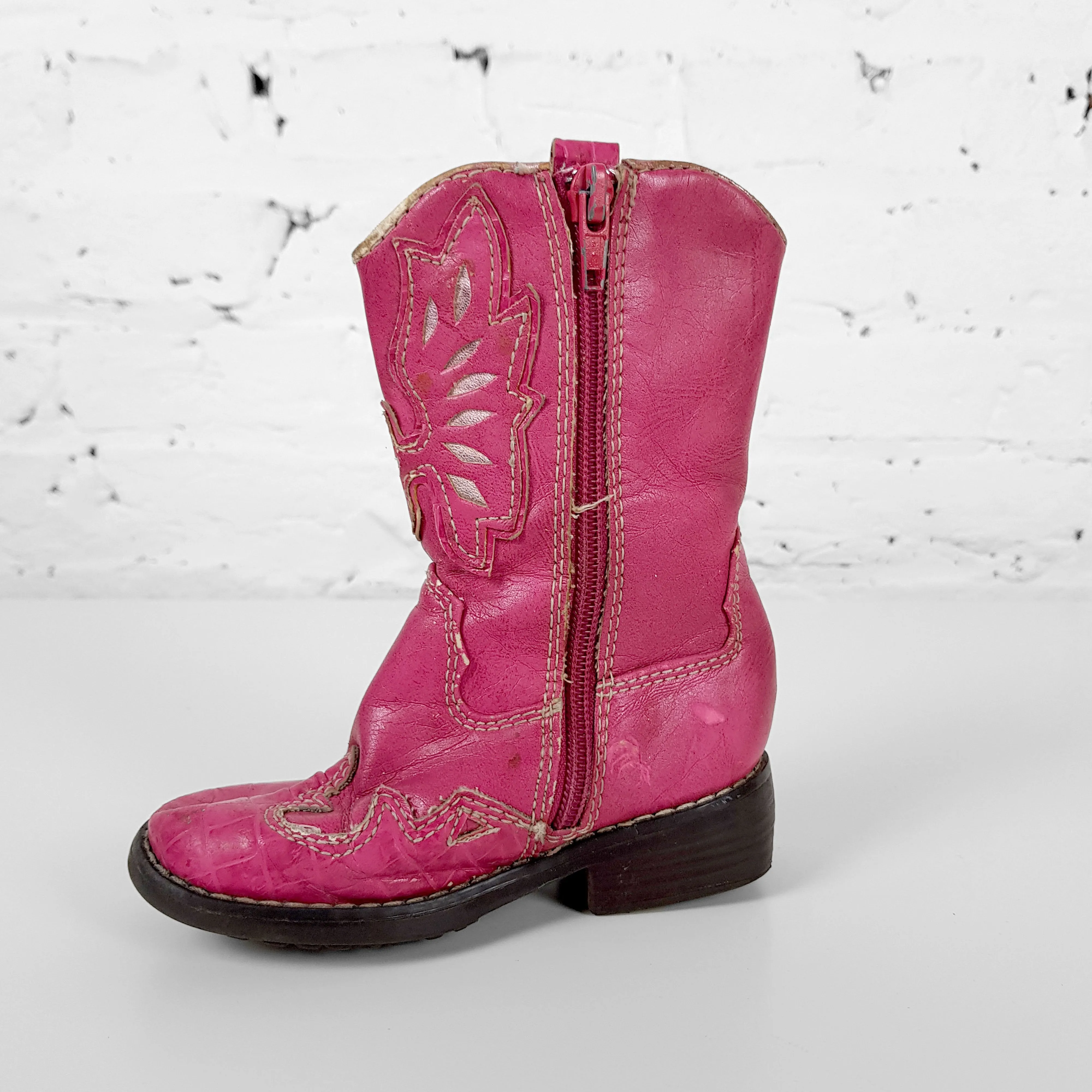 Kids Cowboys Boots - Pink - Kids UK 7