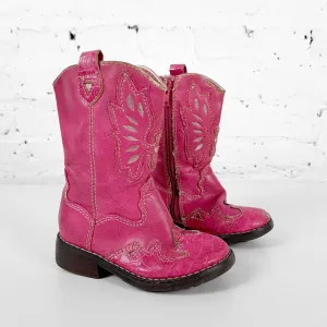Kids Cowboys Boots - Pink - Kids UK 7