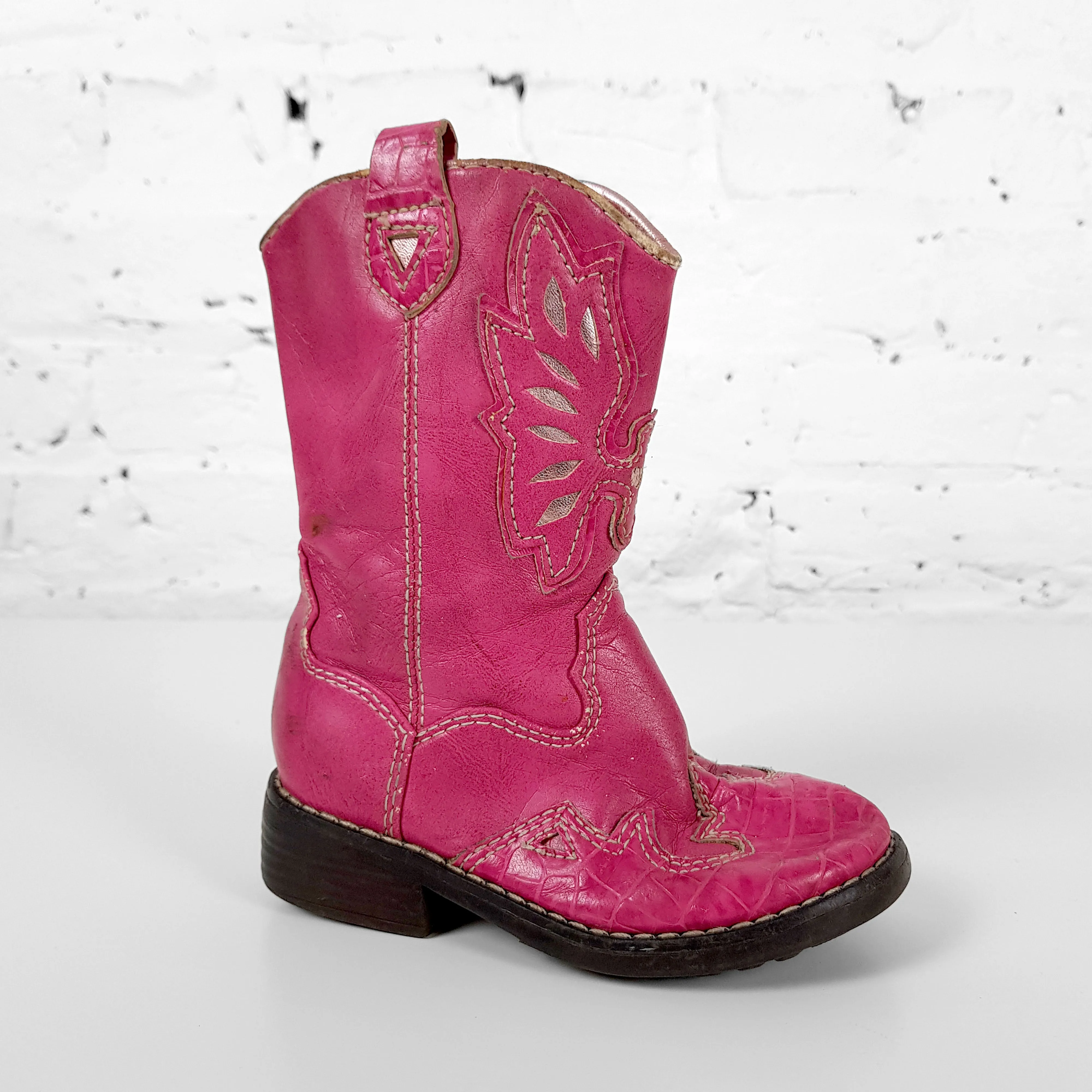 Kids Cowboys Boots - Pink - Kids UK 7