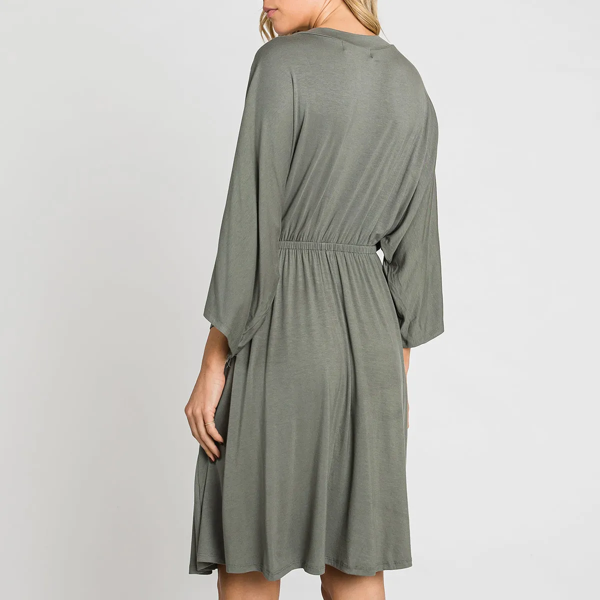 Kimono Sleeve Alluring Dress