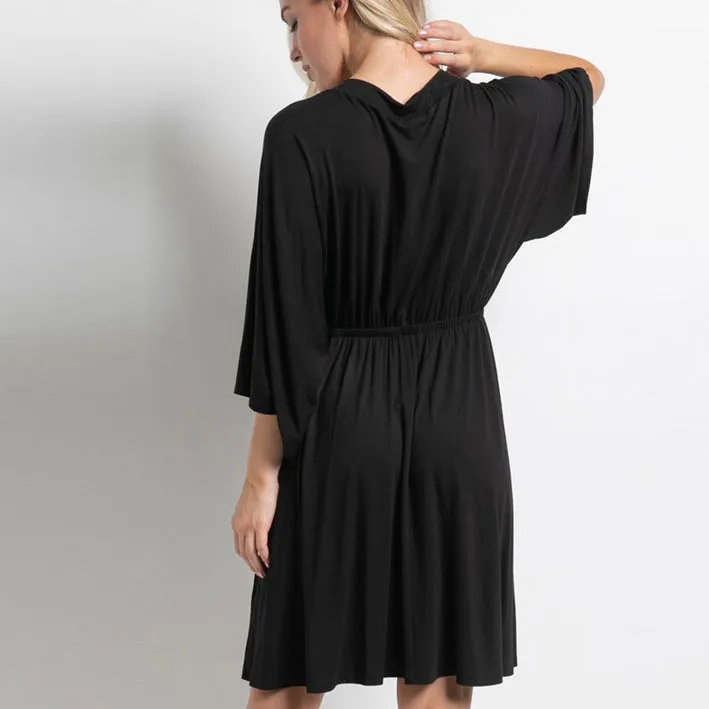 Kimono Sleeve Alluring Dress