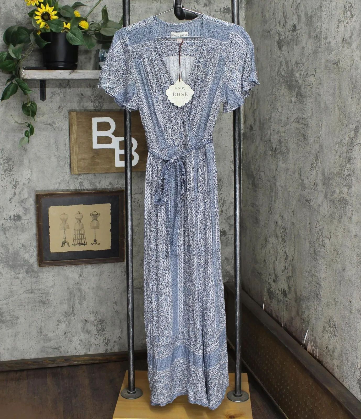 Knox Rose Women's Short Sleeve Dress 78442468 Blue M