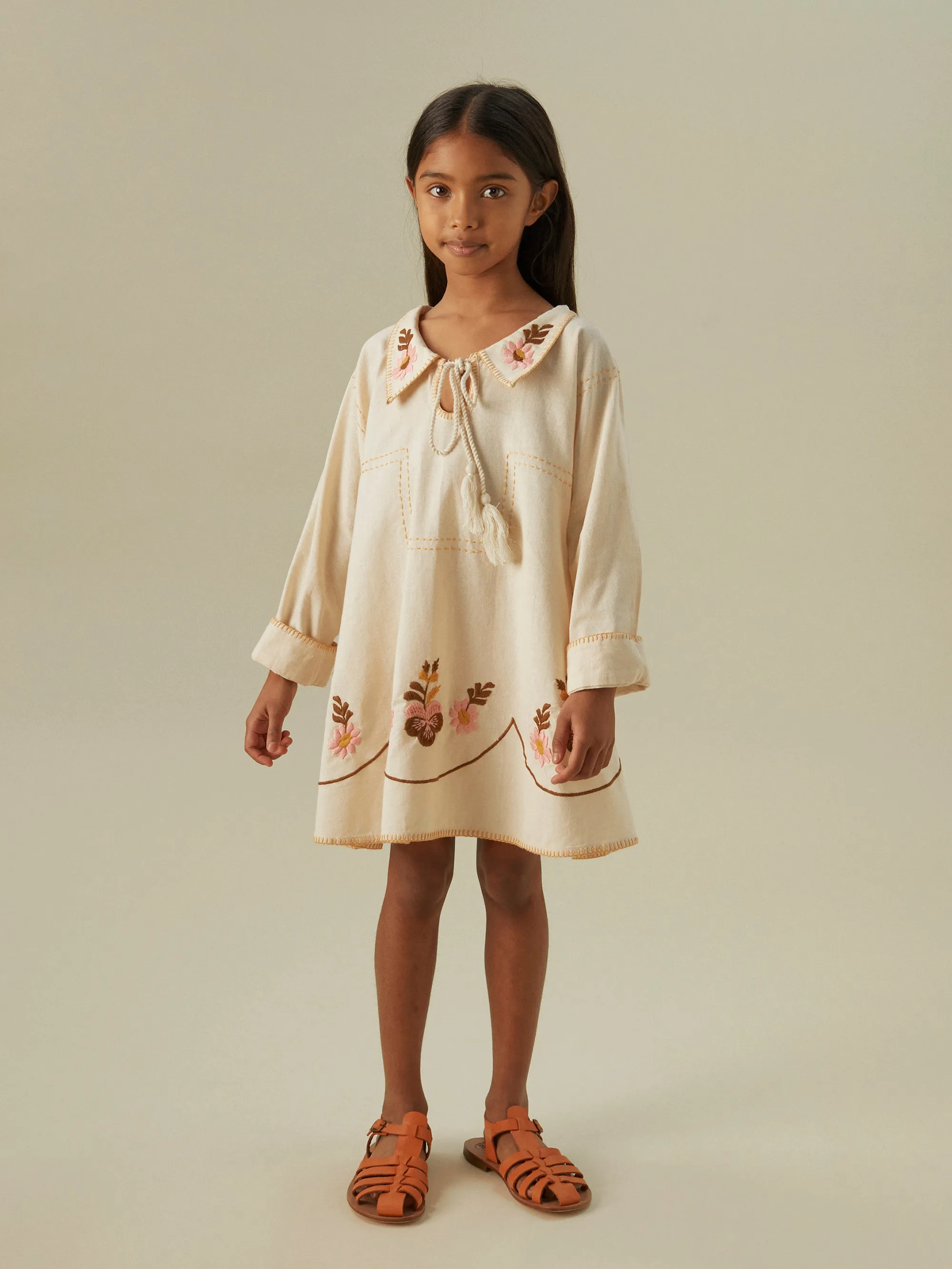 Konnie Kaftan Dress, Milk