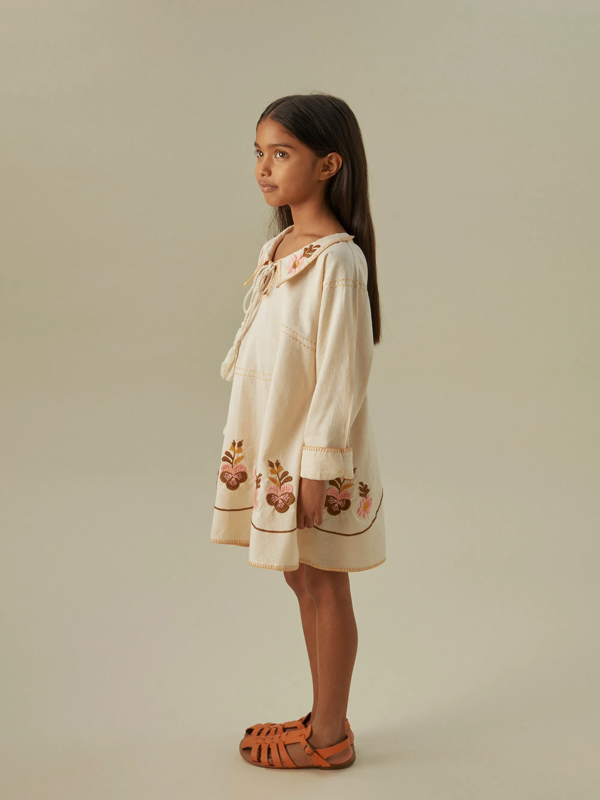 Konnie Kaftan Dress, Milk