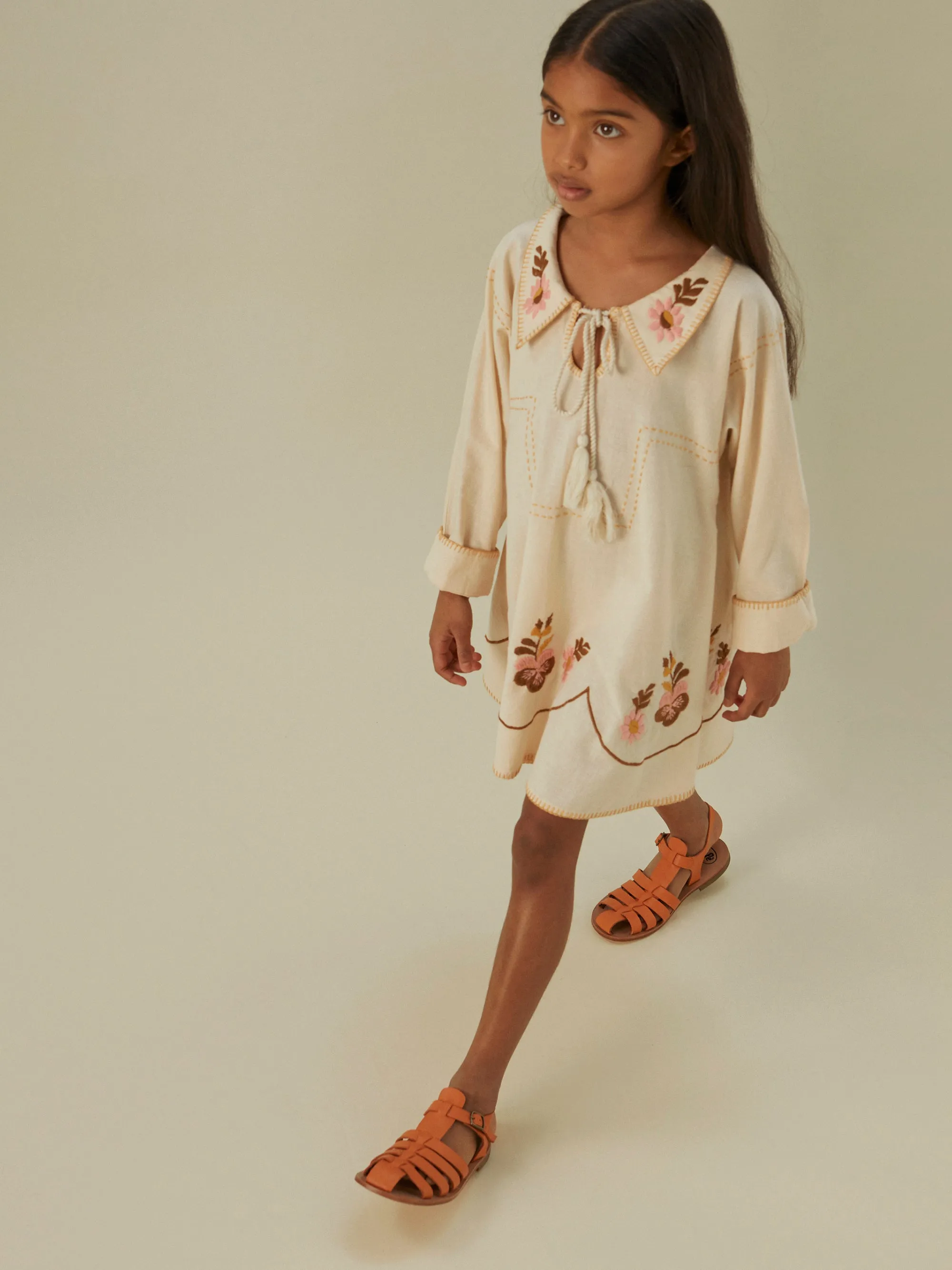 Konnie Kaftan Dress, Milk