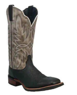 Laredo Men's Isaac Black & Grey Leather Boots 7910
