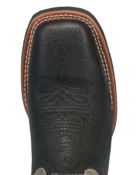 Laredo Men's Isaac Black & Grey Leather Boots 7910