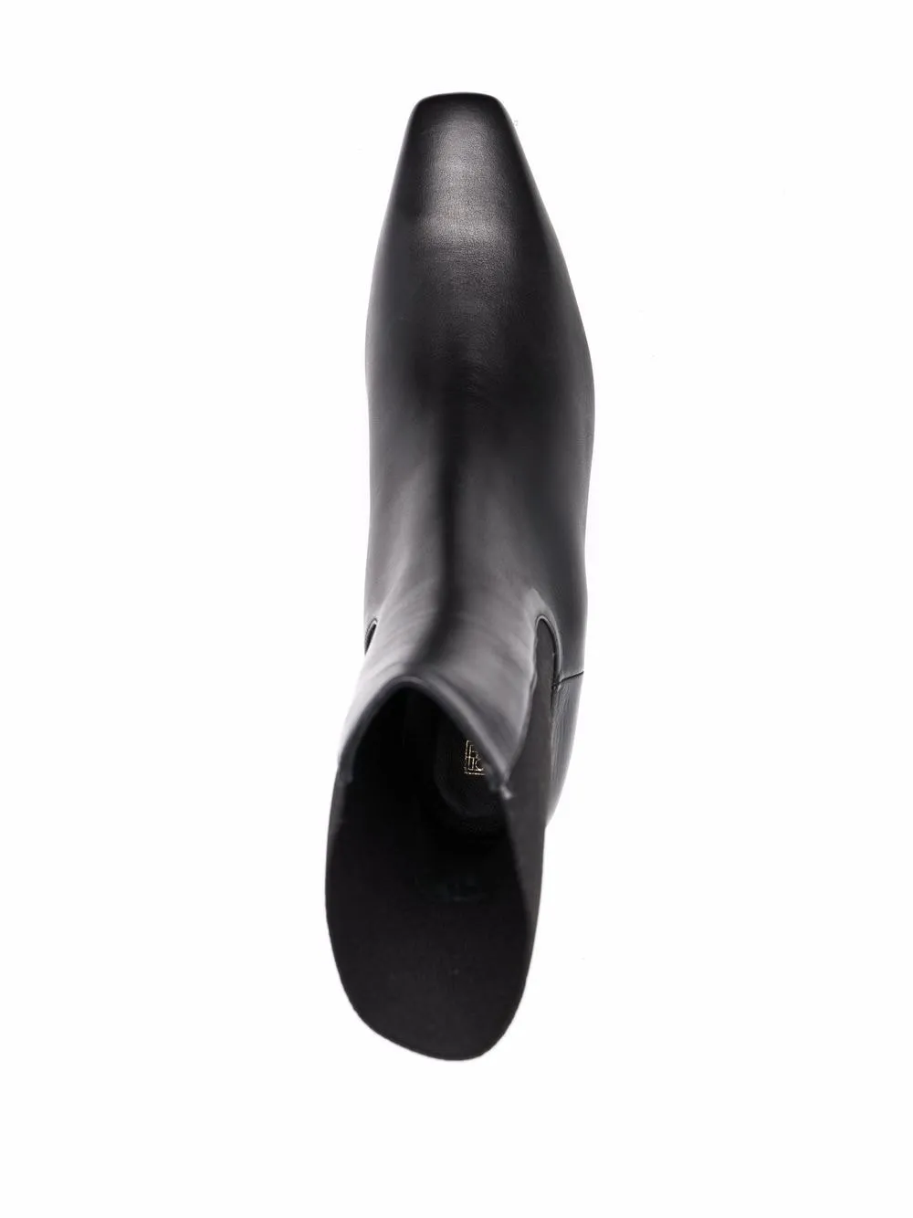 Leather heel boots