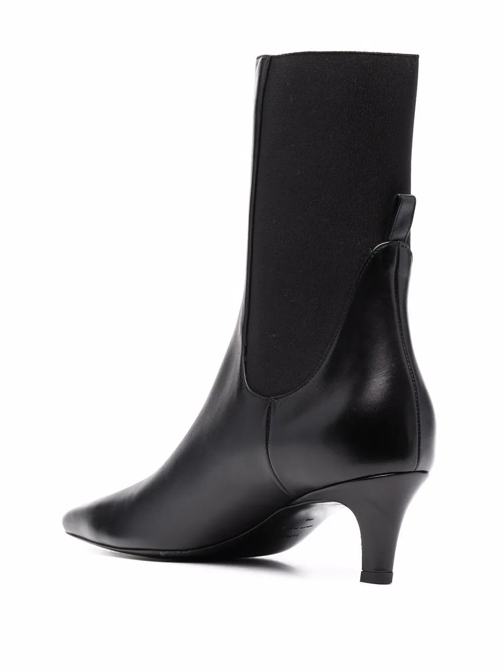 Leather heel boots