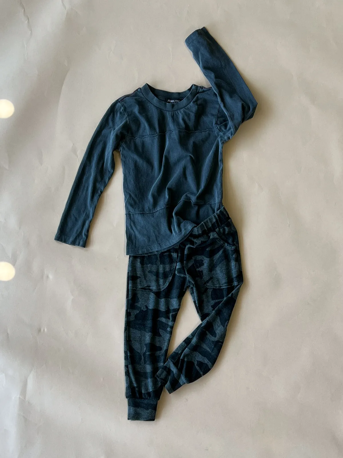 Lew Camo Joggers | Dyed Black (Kids)