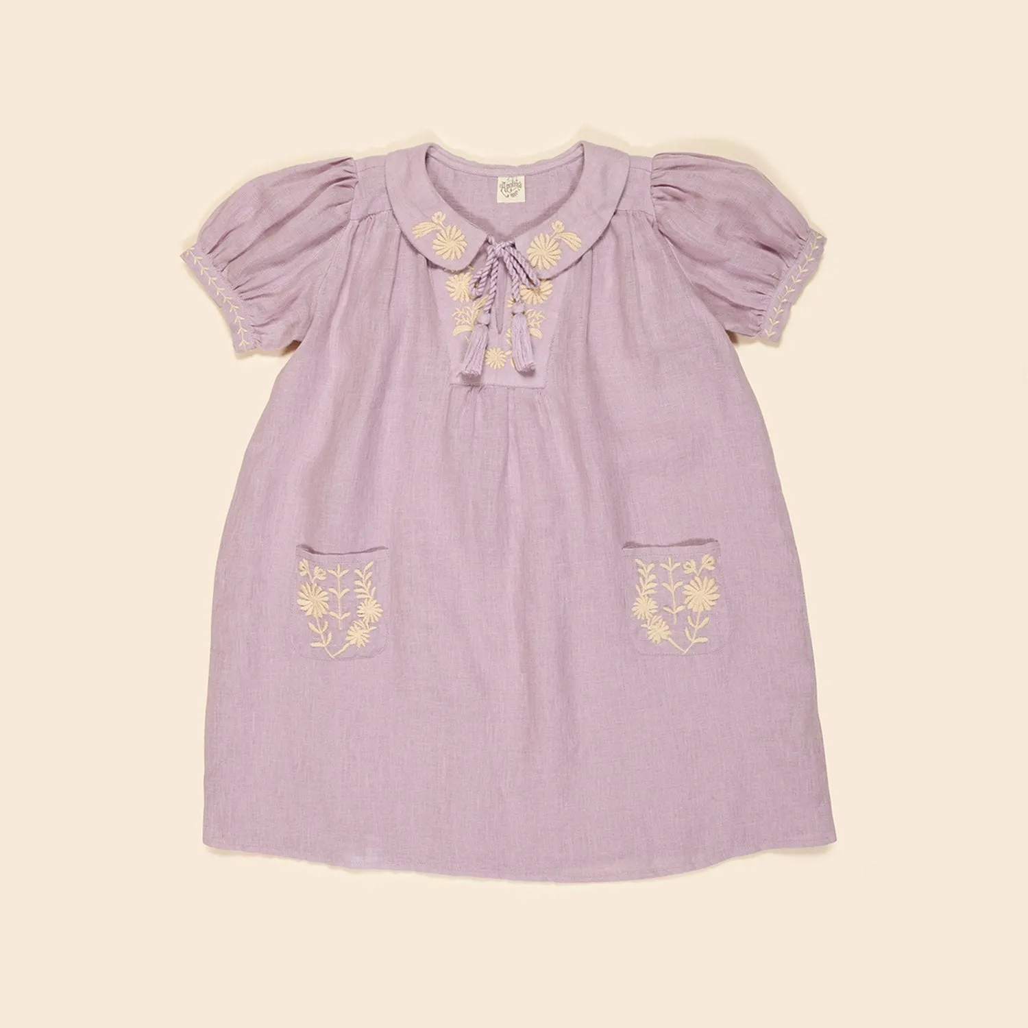 Linen Nora Dress - Lavender