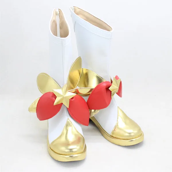 LOL Star Guardian Jinx White Shoes Cosplay Boots