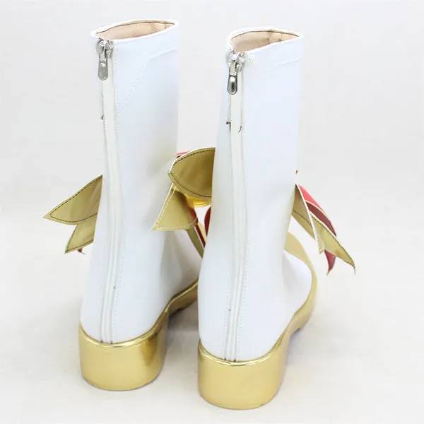 LOL Star Guardian Jinx White Shoes Cosplay Boots