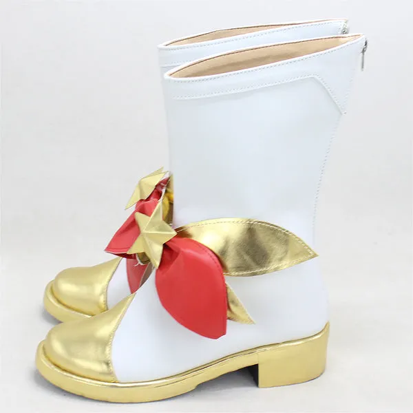 LOL Star Guardian Jinx White Shoes Cosplay Boots