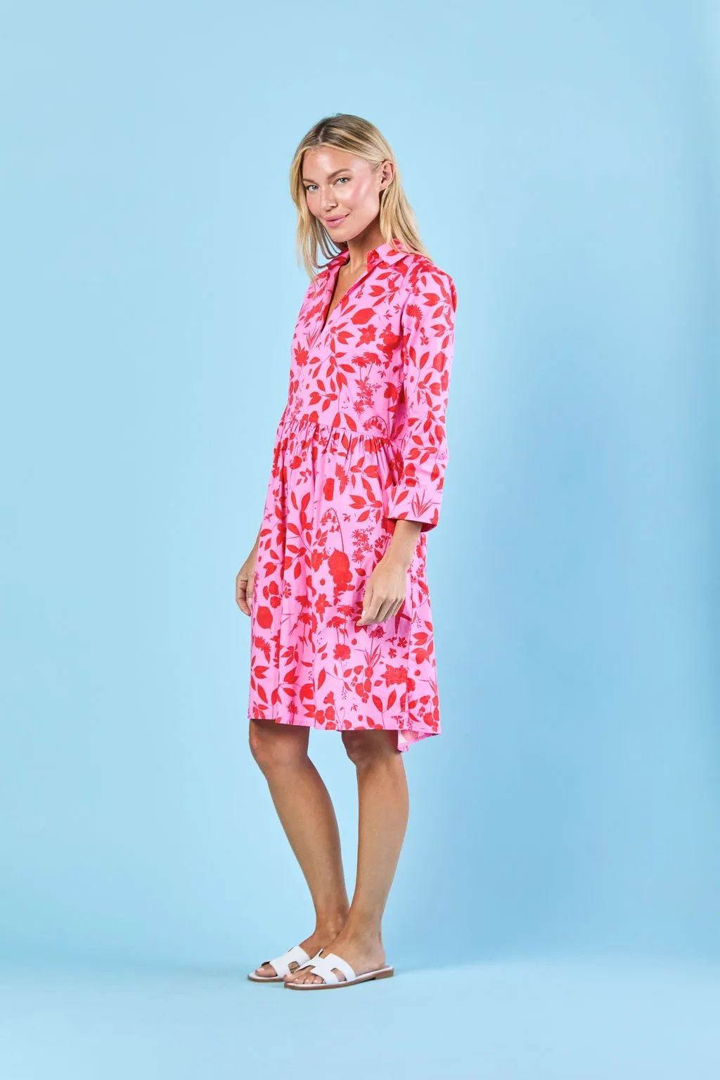 Lucy Dress in Raspberry Wildflower