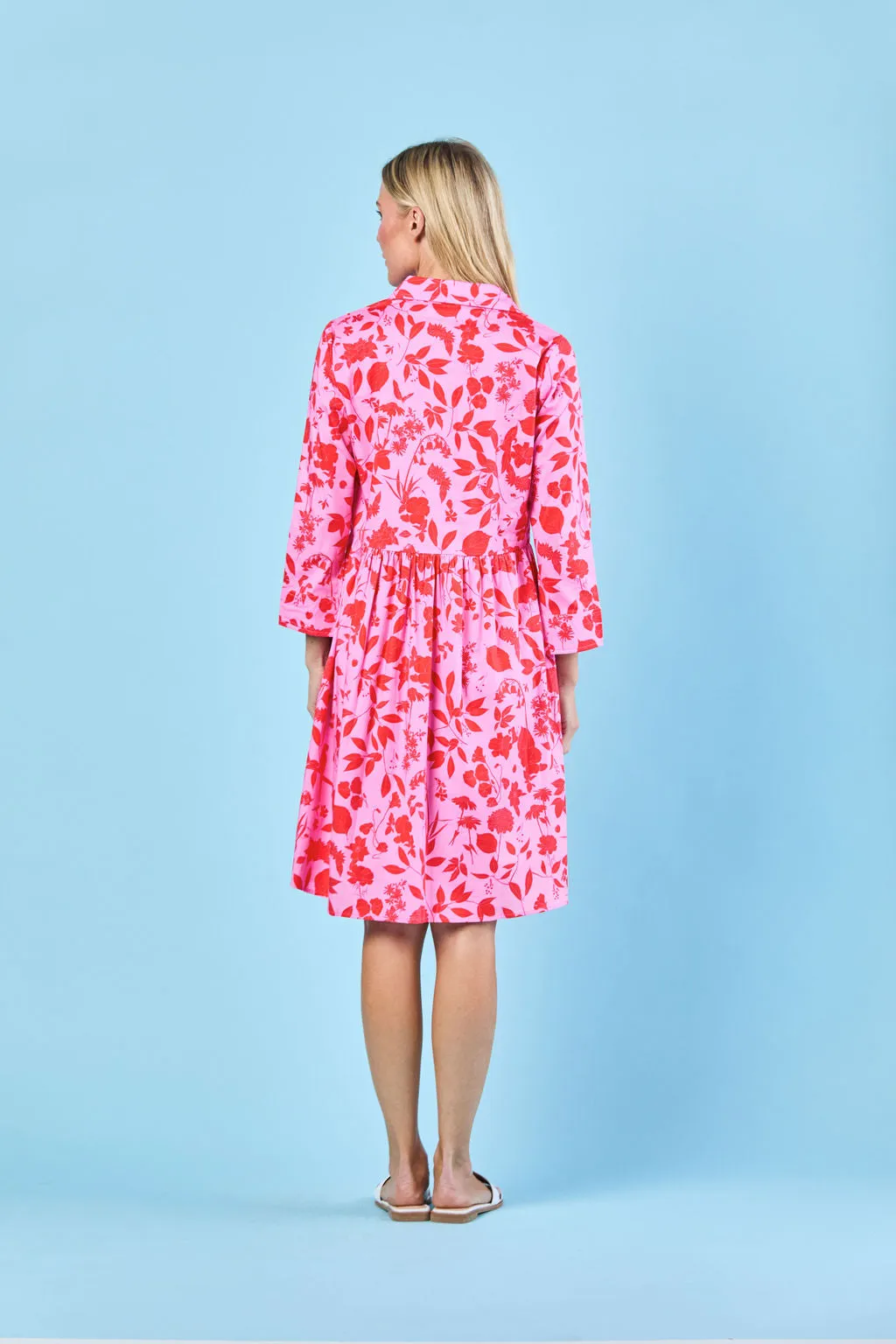 Lucy Dress in Raspberry Wildflower