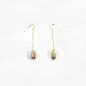 Memory of Ancient Kingdom Dangle Earrings Gold