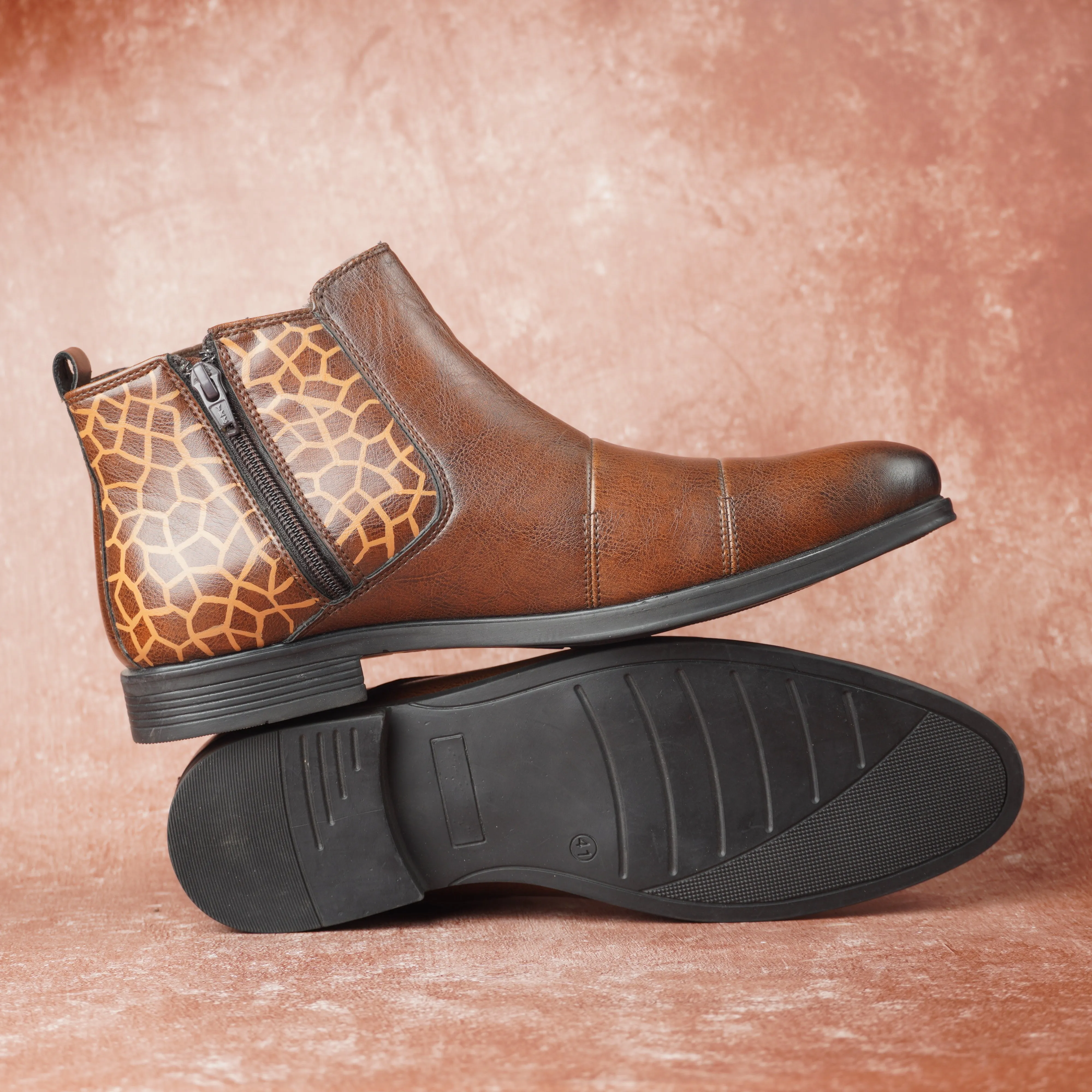 Men Solid Brown Chelsea