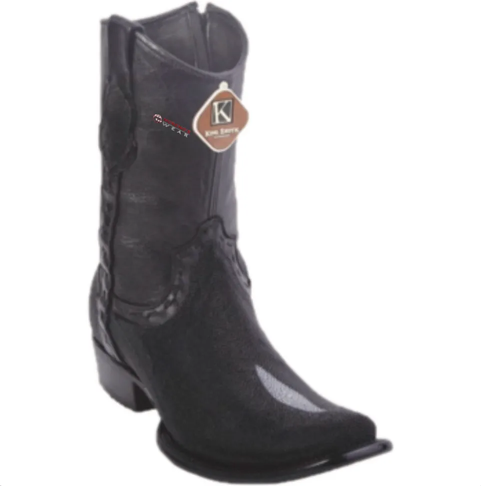 Men’s King Exotic Stingray (Single Stone) Ankle Boots Dubai Toe