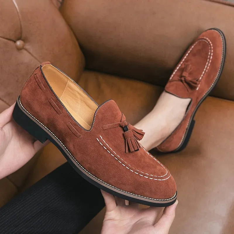 Men’s Lightweight Suede Loafers with Tassel | Perfect for Everyday Wear