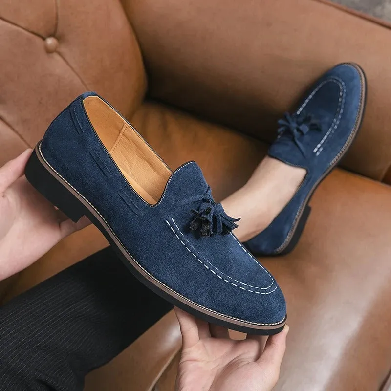 Men’s Lightweight Suede Loafers with Tassel | Perfect for Everyday Wear
