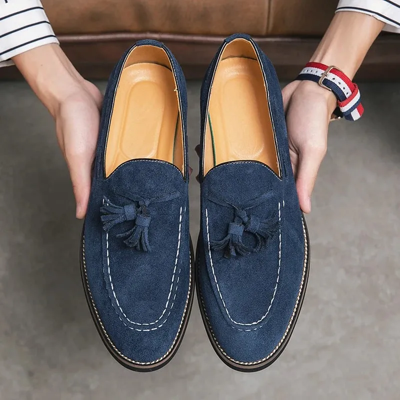 Men’s Lightweight Suede Loafers with Tassel | Perfect for Everyday Wear