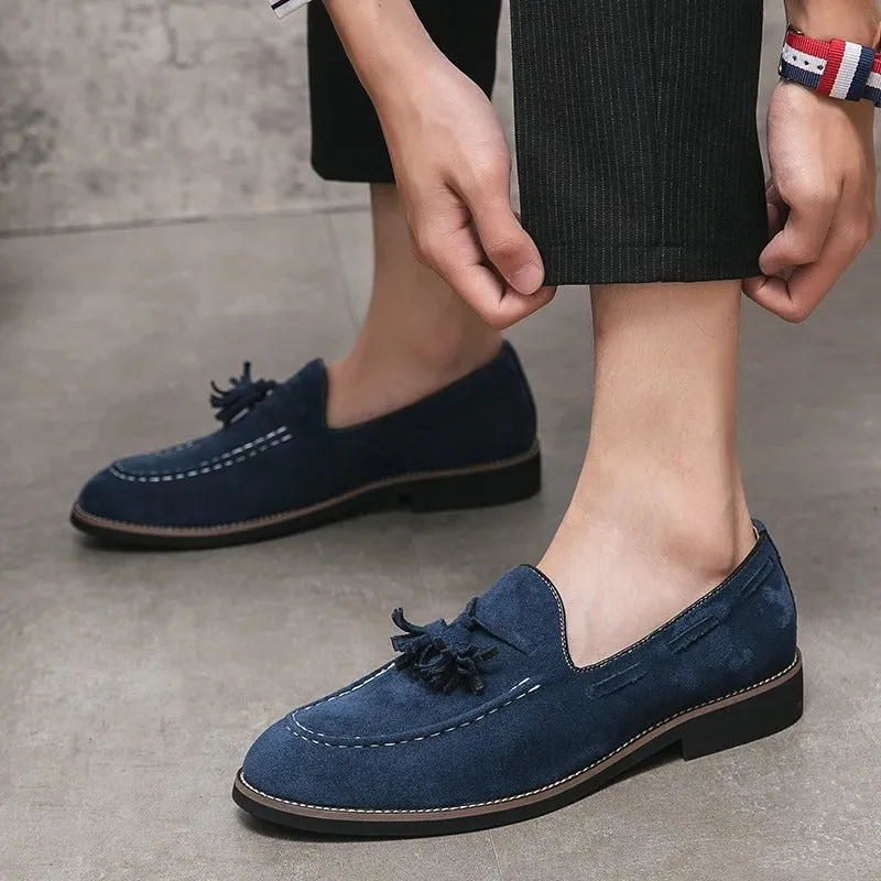 Men’s Lightweight Suede Loafers with Tassel | Perfect for Everyday Wear