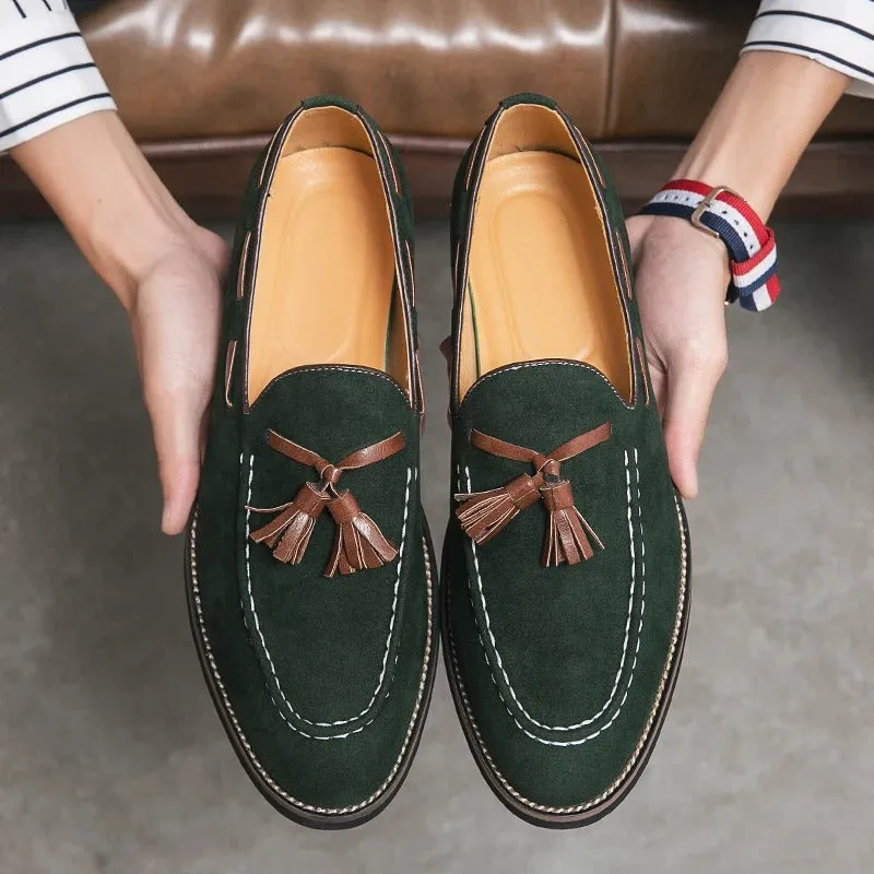 Men’s Lightweight Suede Loafers with Tassel | Perfect for Everyday Wear