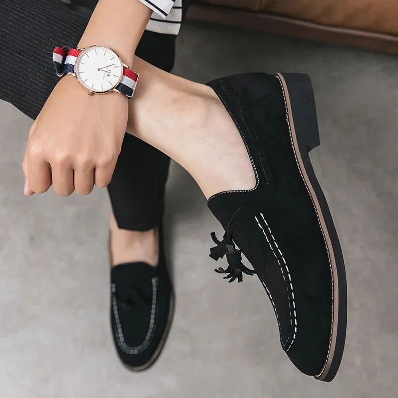 Men’s Lightweight Suede Loafers with Tassel | Perfect for Everyday Wear