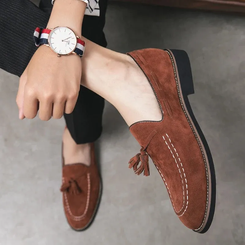 Men’s Lightweight Suede Loafers with Tassel | Perfect for Everyday Wear