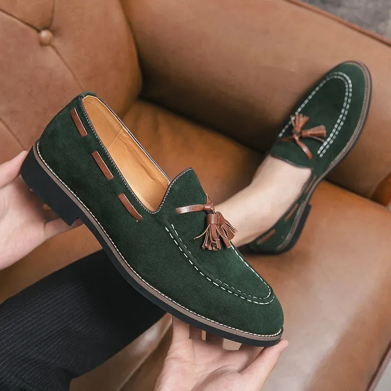 Men’s Lightweight Suede Loafers with Tassel | Perfect for Everyday Wear