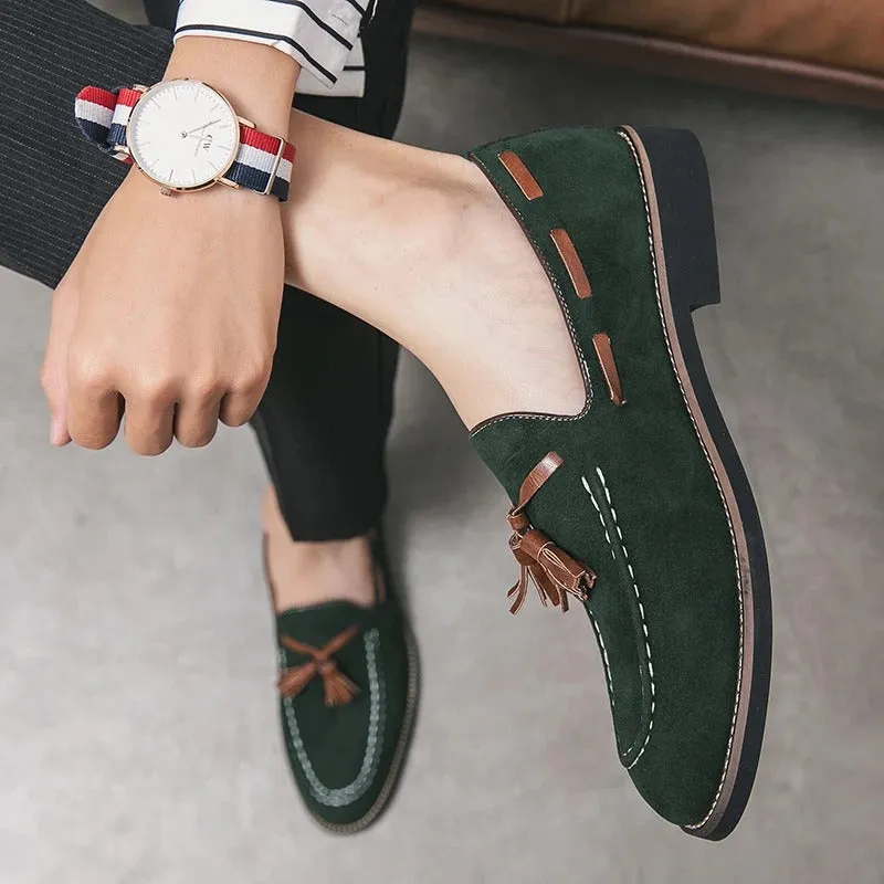 Men’s Lightweight Suede Loafers with Tassel | Perfect for Everyday Wear