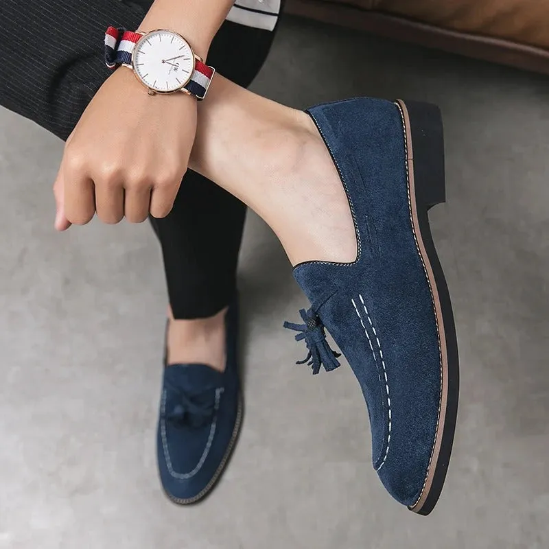 Men’s Lightweight Suede Loafers with Tassel | Perfect for Everyday Wear