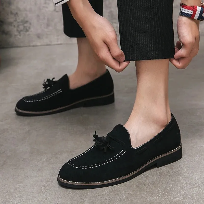 Men’s Lightweight Suede Loafers with Tassel | Perfect for Everyday Wear