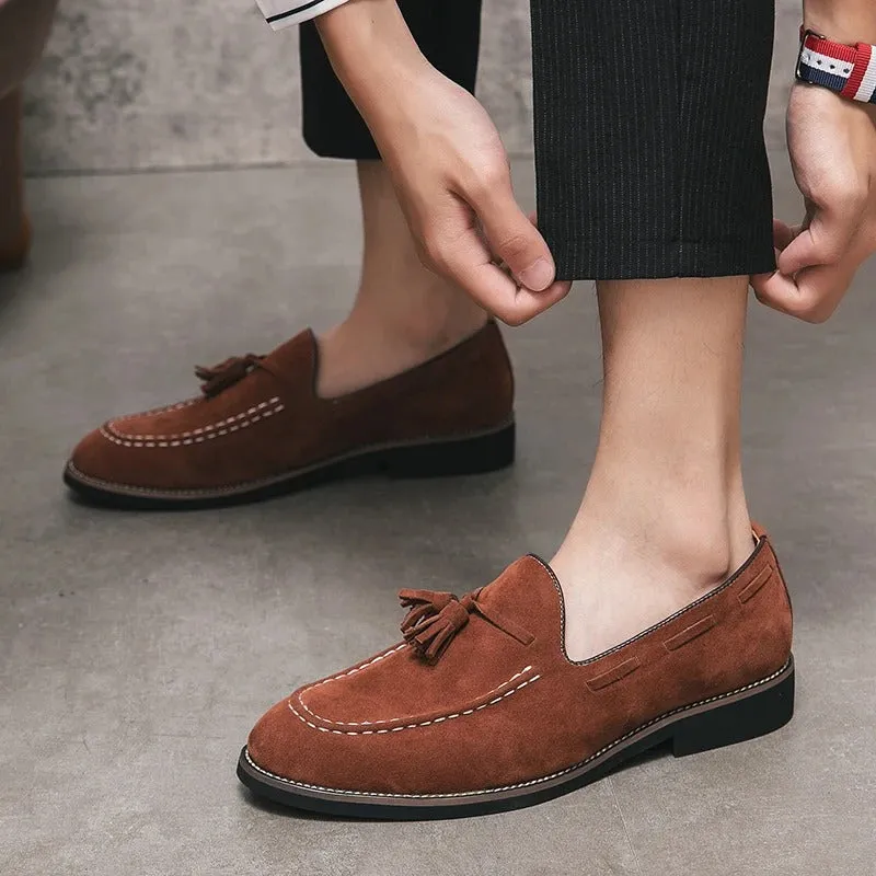 Men’s Lightweight Suede Loafers with Tassel | Perfect for Everyday Wear