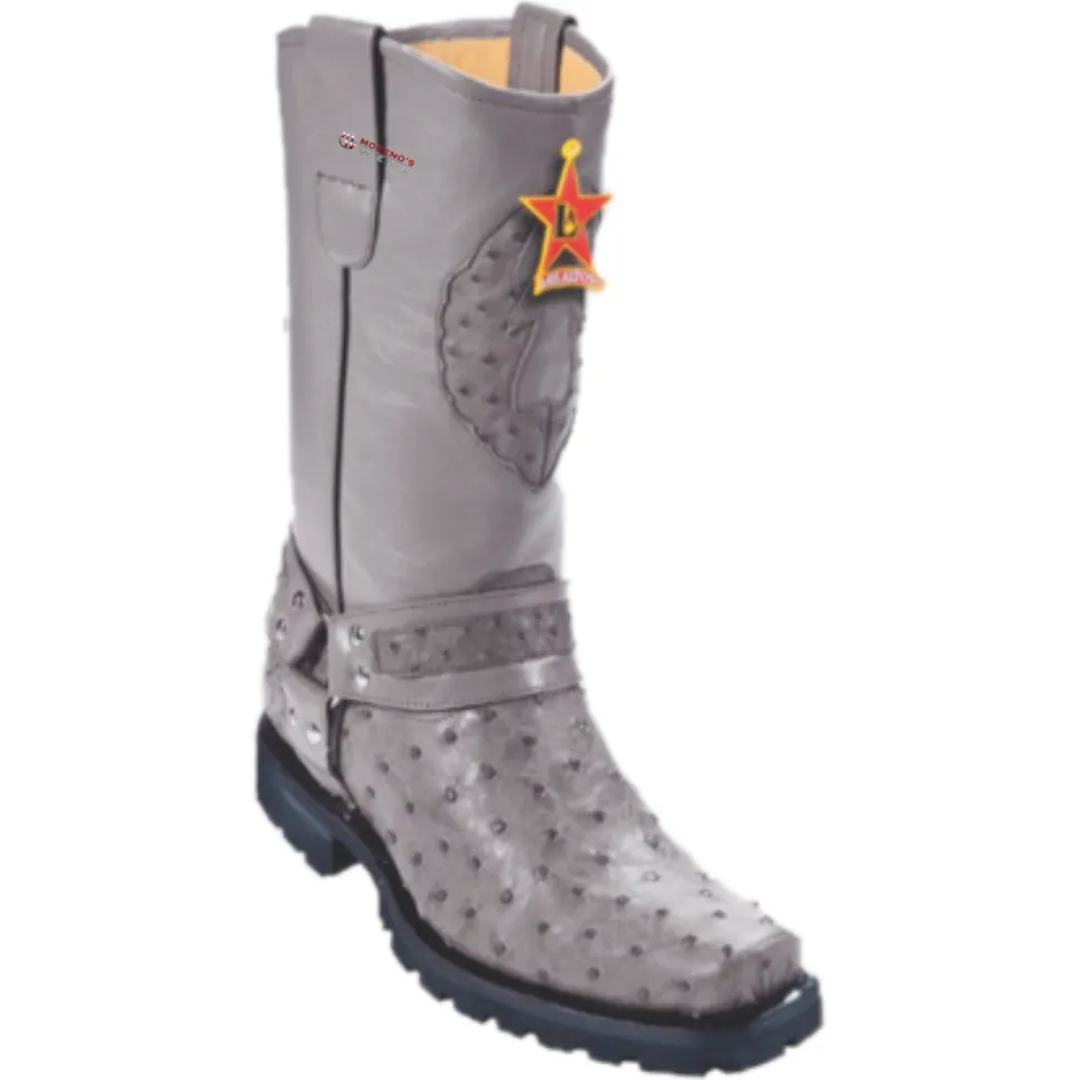 Men’s Los Altos Ostrich Biker Boots