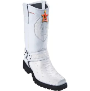 Men’s Los Altos Ostrich Biker Boots