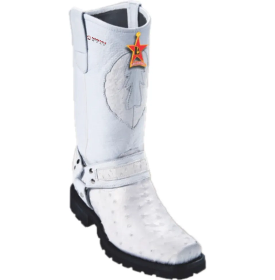 Men’s Los Altos Ostrich Biker Boots