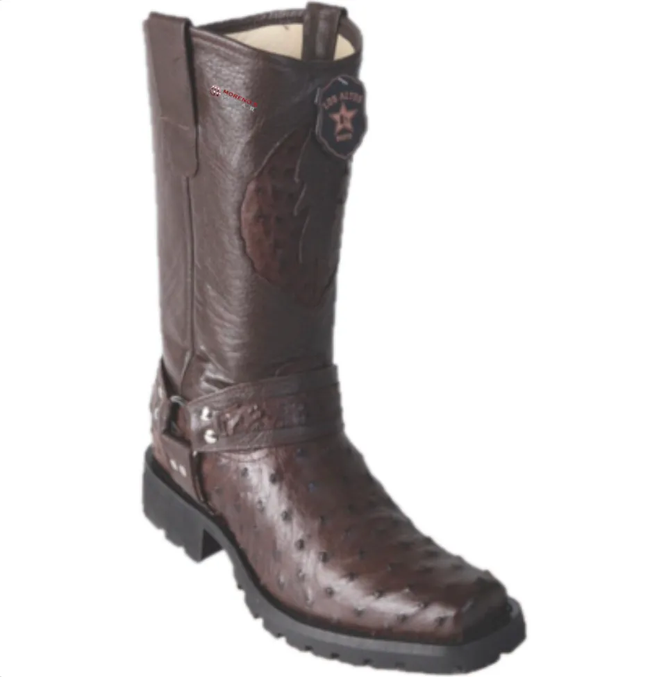 Men’s Los Altos Ostrich Biker Boots